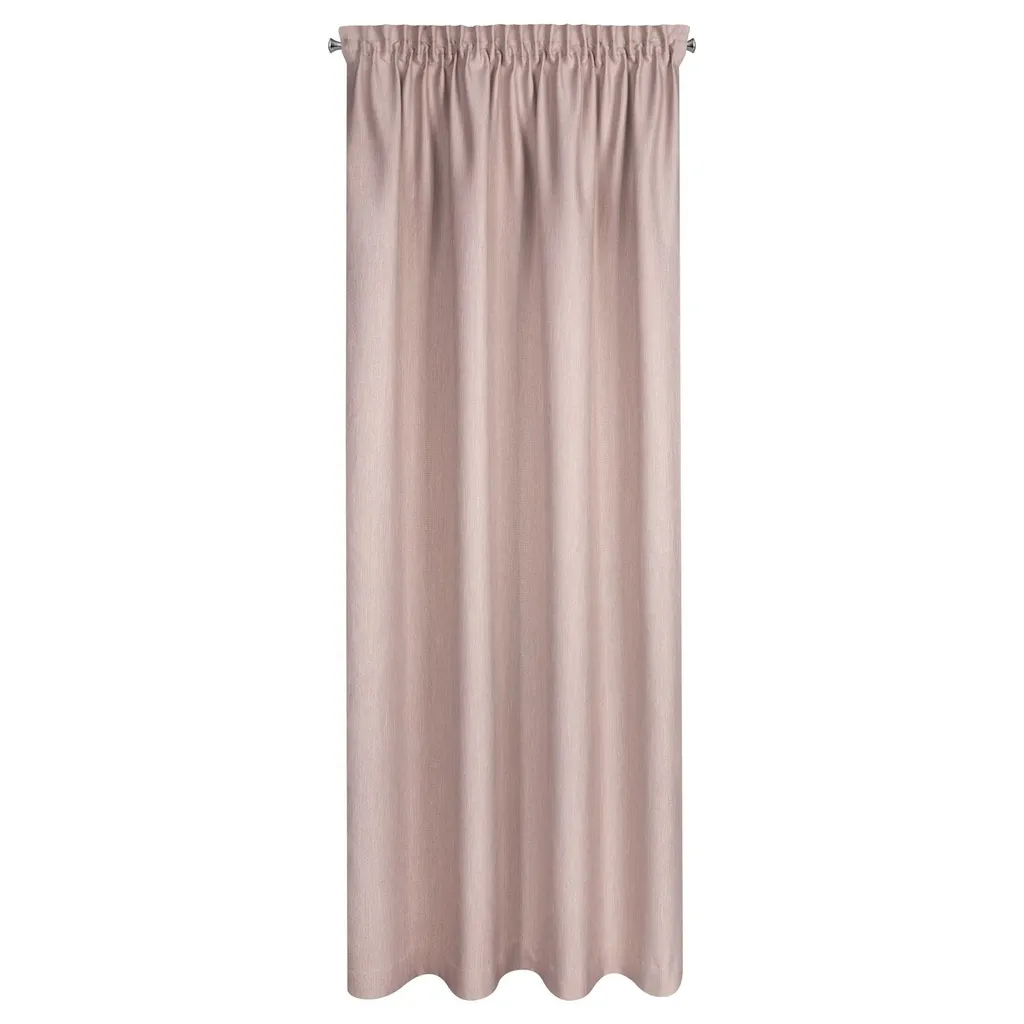 Rideau de salon 140x270 cm aspect naturel poudre pour ambiance cosy