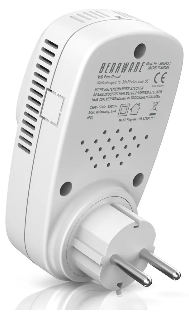 BEARWARE Lot de 2 Thermostats de Prise Digitaux Programmables 5-35°C - 2