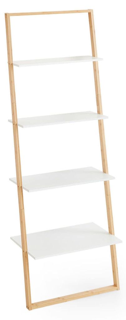 Karin wandkast 4 planken wit. Productafbeelding 
