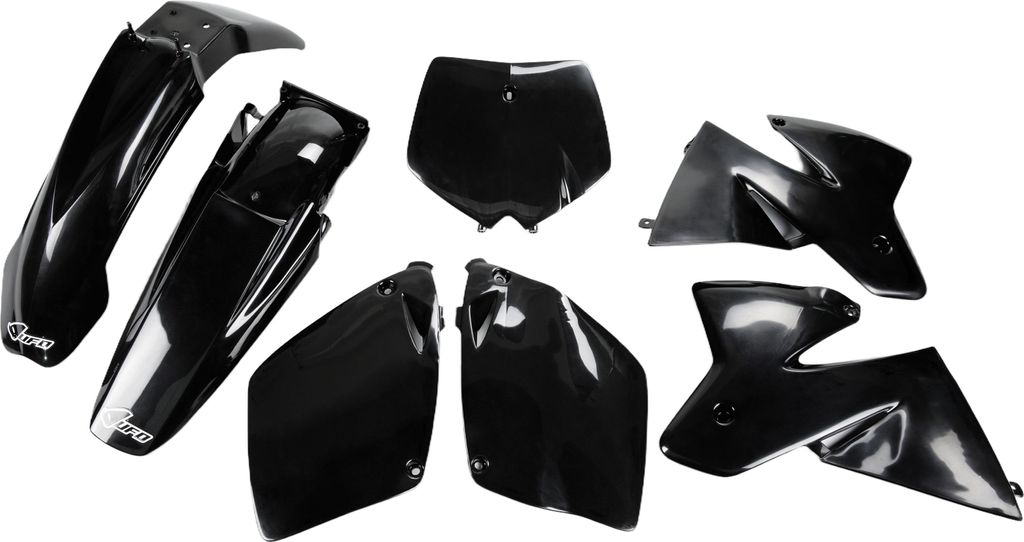 Verkleidungskit UFO PLAST 7-teilig Verkleidungssatz Kunststoff für KTM SX Racing 125 - 400 ccm Bj. 1998 - 2000, Farbe:schwarz