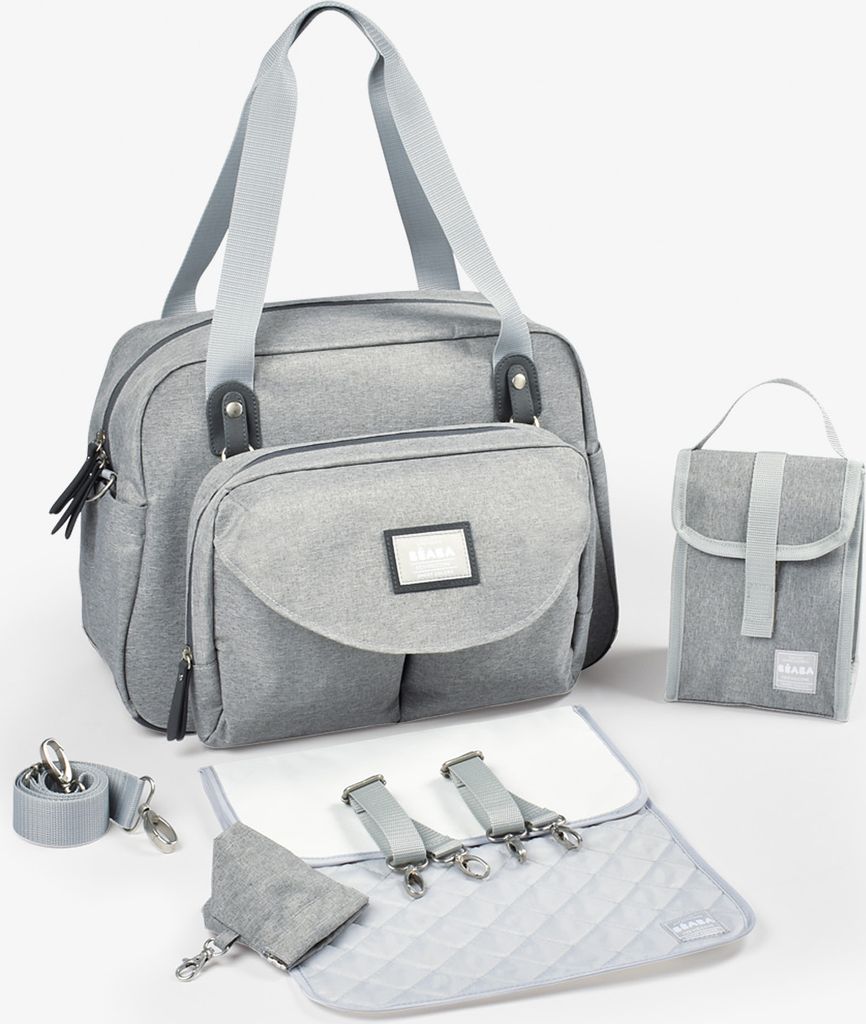 Geneva II Wickeltasche graumeliert