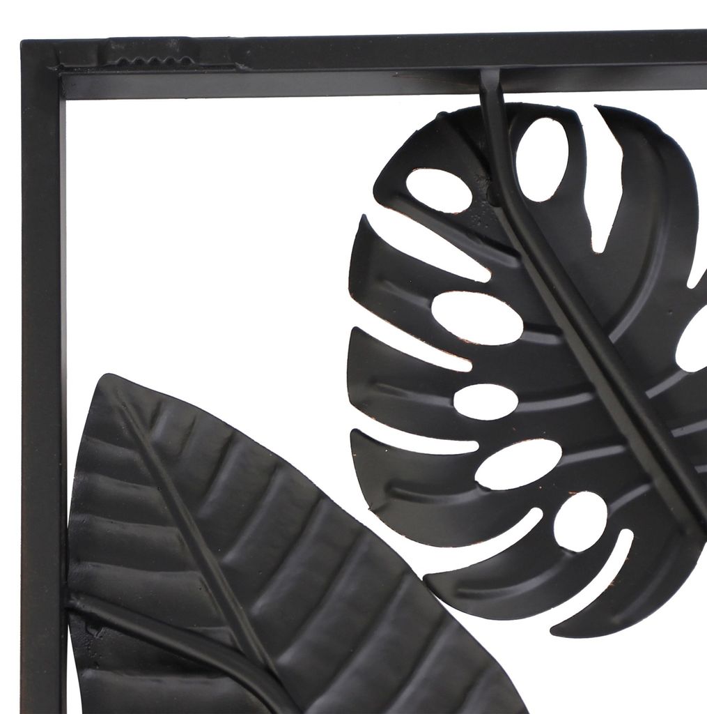 Metallbild Blätter Wandbild Bild Wanddeko Wohnzimmer Metall Produktbild 5