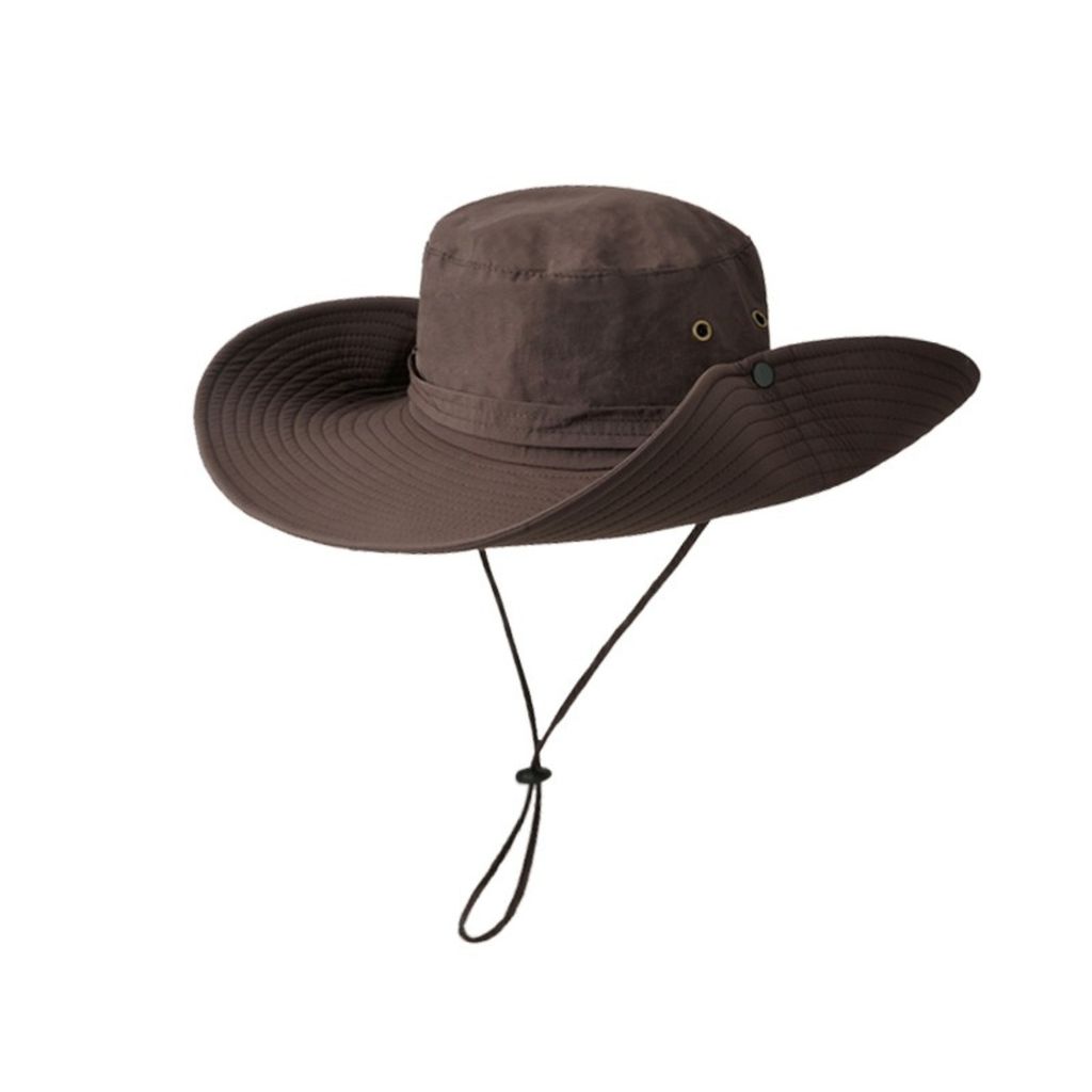Sonnenhut Faltbar Bucket Hat Outdoor Wasserdicht Fischerhut Sonne Fischerhüte für Damen und Herren, Braun