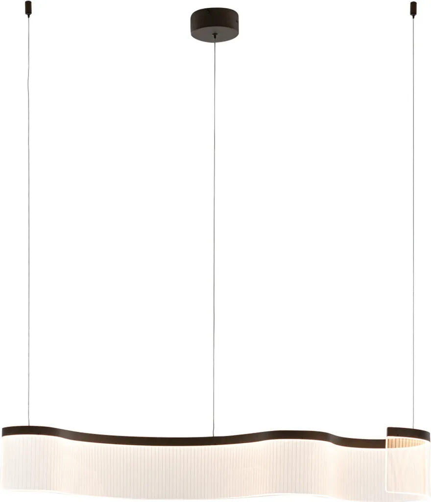 Grand Lustre LED 1600 lm NOTAR Acrylique Transparent et Café 31W