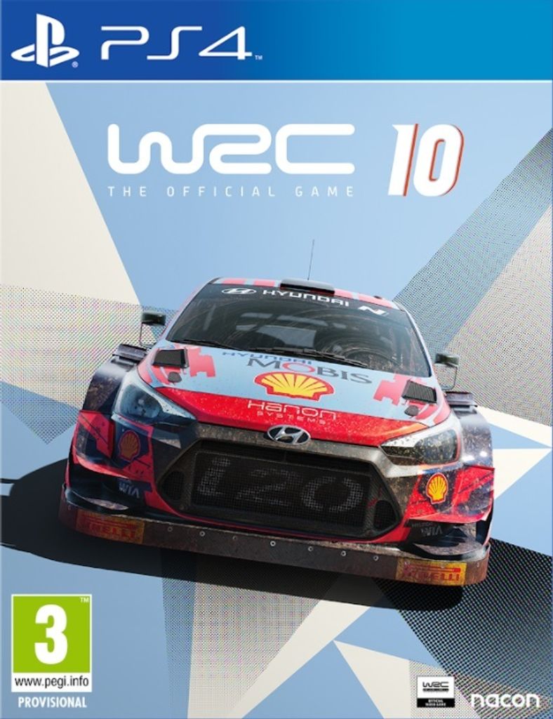 The cover art for the video game WRC 10, featuring a rally car.