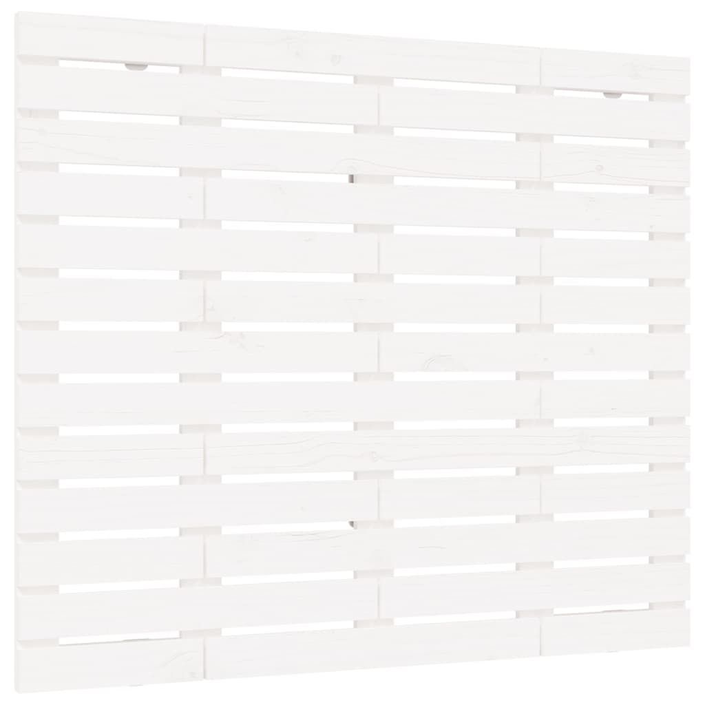 vidaXL Wand-Kopfteil Weiß 96x3x91,5 cm Massivholz Kiefer