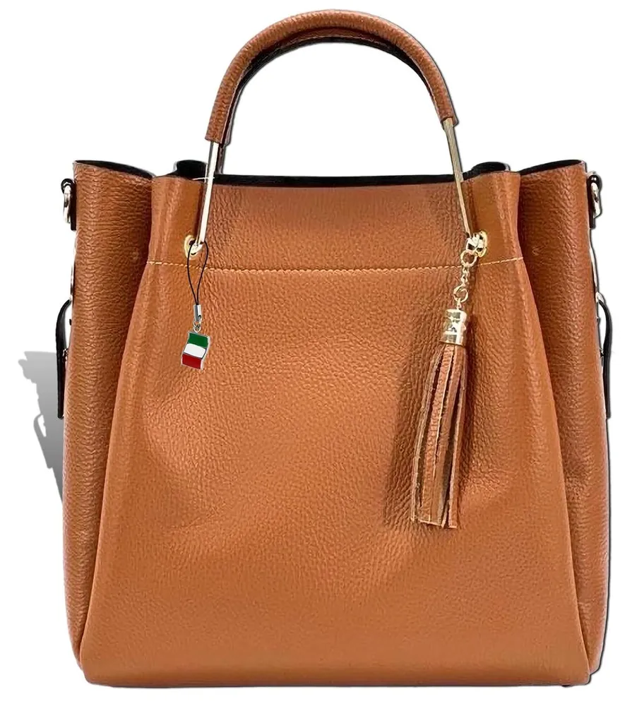 Sac à main femme cuir beige Florence idéal pour le travail et sorties