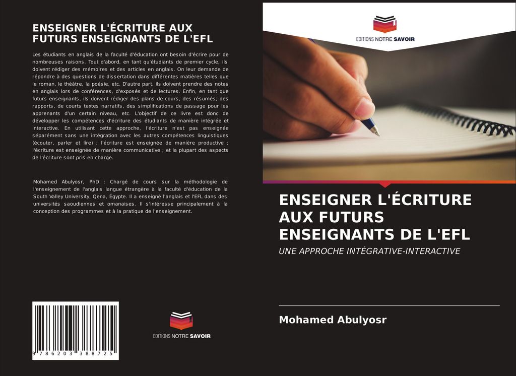Enseigner L'écriture Aux Futurs Enseignants De L'efl