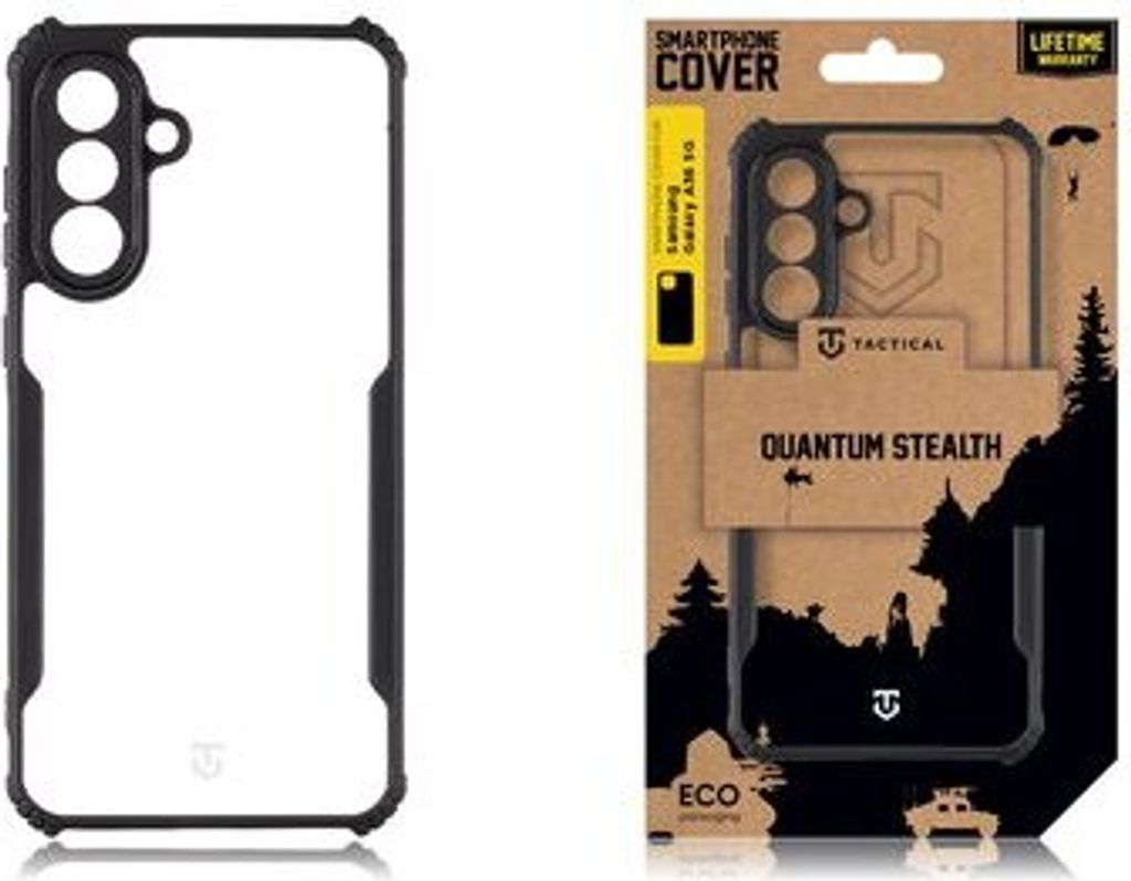 Tactical Back Cover Quantum Stealth Galaxy A36 5G clear/black