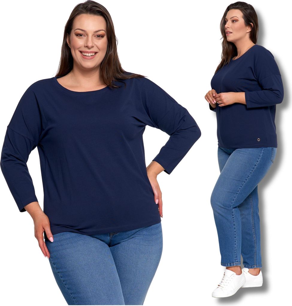 Moraj | Damen Baumwollbluse - 3/4 Ärmel - Klassisch - Weich - Basic, Größe M