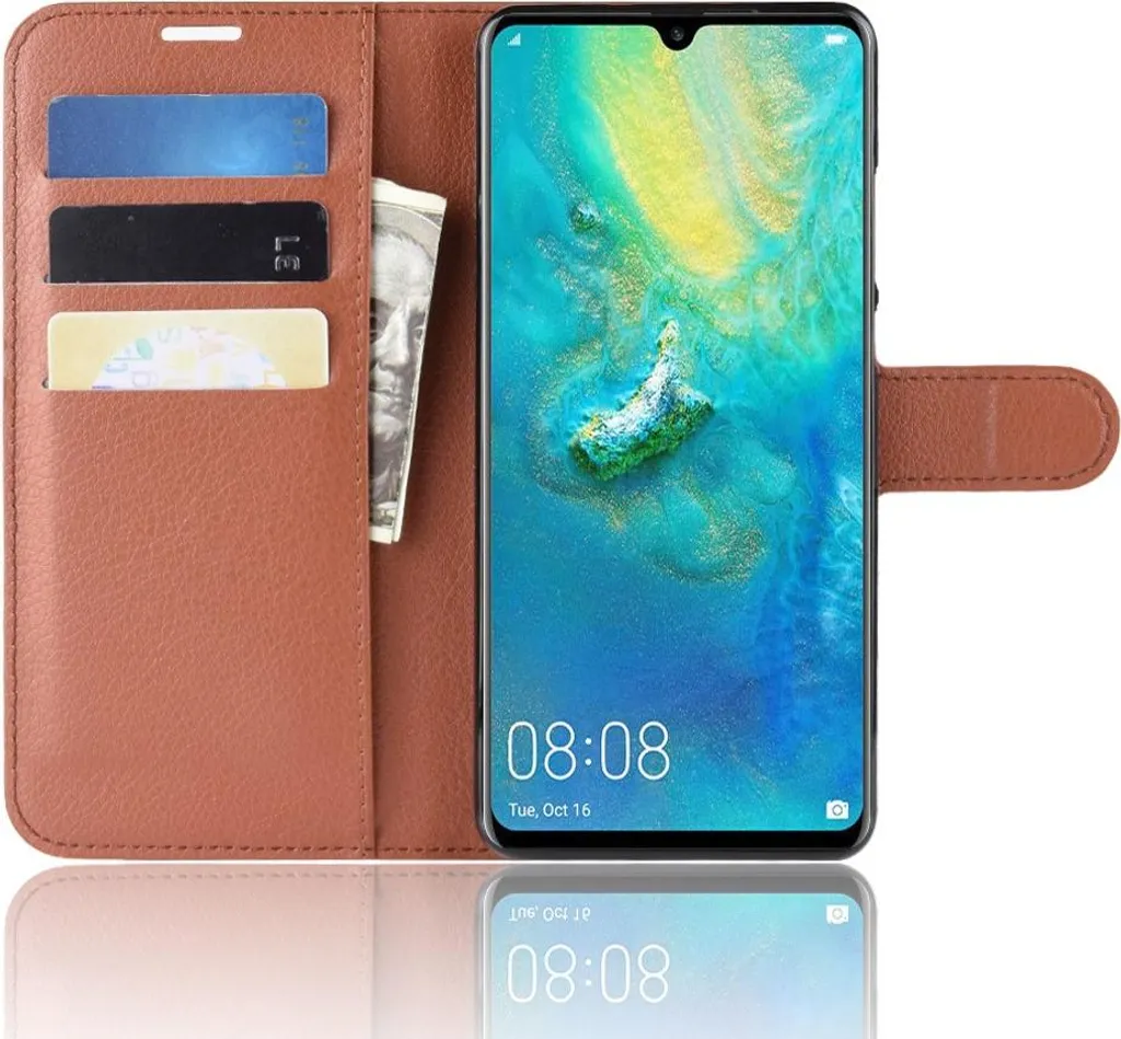 Cover a Libro Huawei P30 Pro Bianca - Design Elegante Flip Case - 5