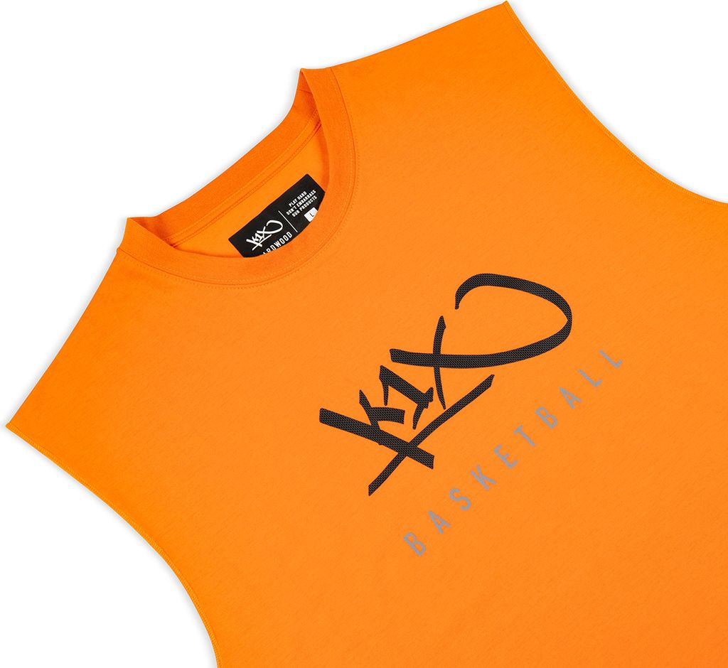 K1X Hardwood | Sleeveless Basketball Tee mk3, Farbe:Orange, Kleidergröße:M