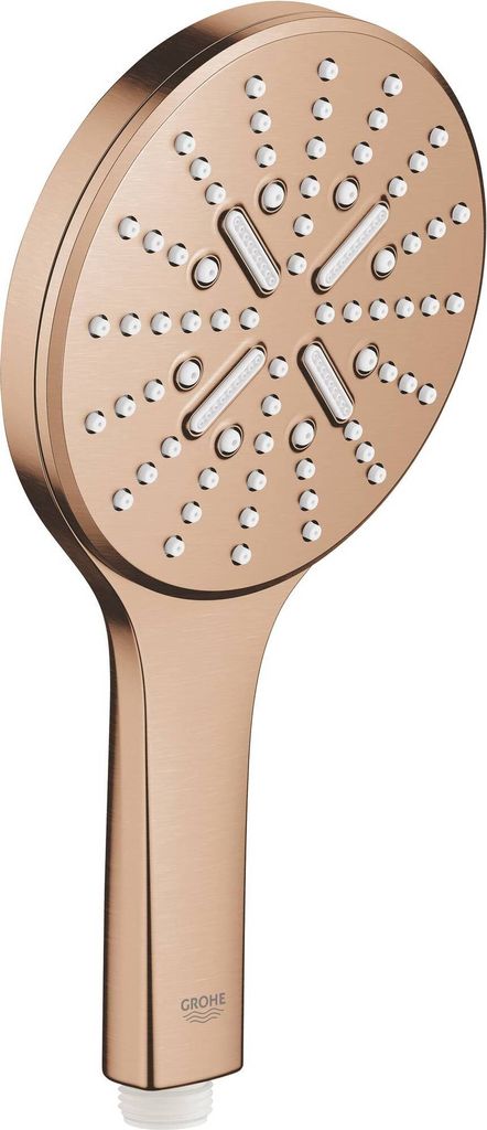 Grohe Handbrause Rainshower SmartActive 130 3 S-Art., m Begr 9,5 l/m., w. suns geb.
