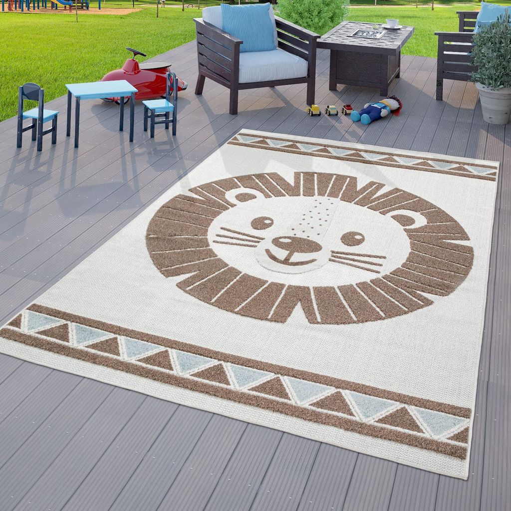 TT Home Kinderzimmer Outdoor Teppich Kinder Spielteppich 3D Produktbild 