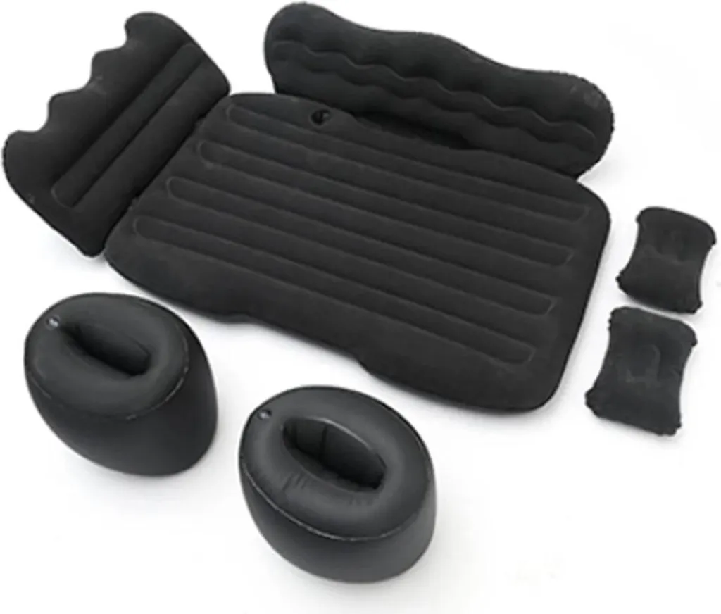 Lit gonflable voiture pour banquette arrière - Matelas camping noir