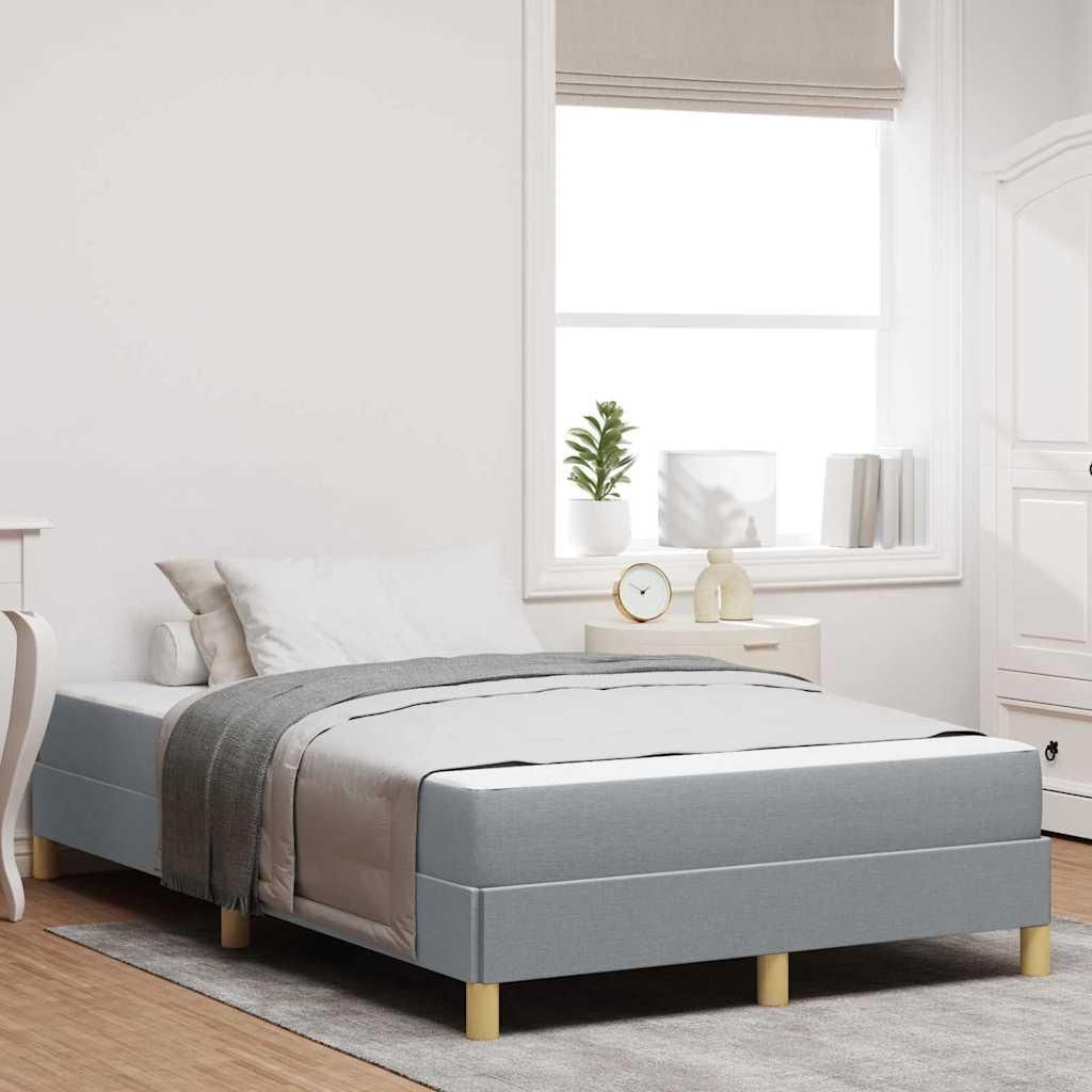 Möbel Boxspringbett Taupe, Braun 120 x 190 cm Stoff, Ingenieurholz - Klassische Betten 3398549