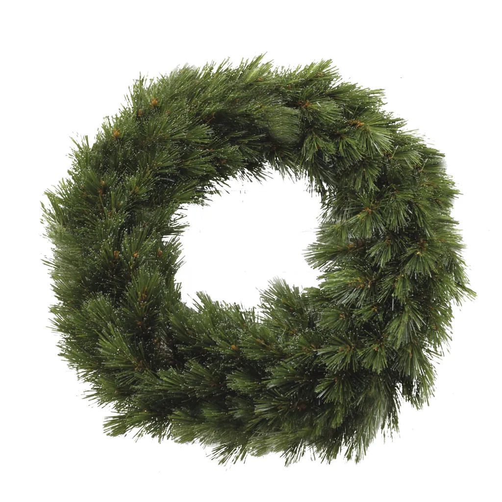 Décoration de Porte Noël : Couronne Krans 90 cm Verte de Qualité