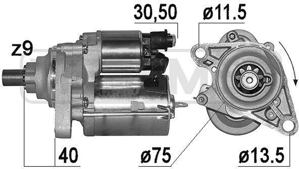 Démarreur haute performance 1.2kW pour Honda HR-V et Stream RN - ERA