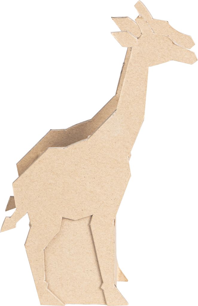 Décopatch 5x Pappmaché, Stifteköcher Giraffe 15x5x23,5cm Kartonbraun AC913C