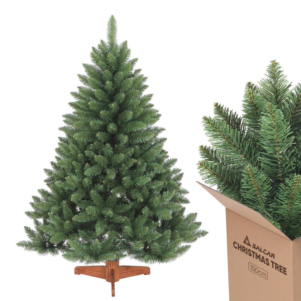 Salcar Künstlicher Weihnachtsbaum 150 cm Tannenbaum mit Produktbild 