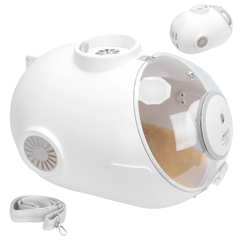 Sac capsule chat transparent ventilé avec éclairage interne nocturne - 3