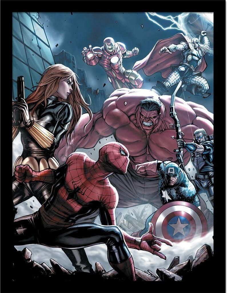 Marvel - Gerahmtes Poster "Amazing Spider-Man Vol 1" PM9159 (40 cm x 30 cm) (Bunt)