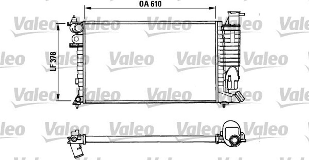 VALEO Kühler, Motorkühlung  731010 Produktbild 