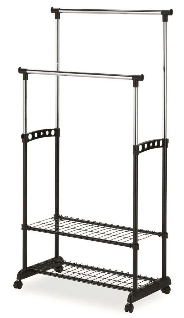 Fini le désordre avec le porte-manteau ALMAN 3 - Penderie mobile stable