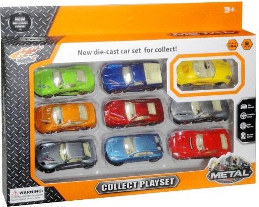 Auto-Palette, 9 Stk. - (Spielzeug: Fahrzeuge)