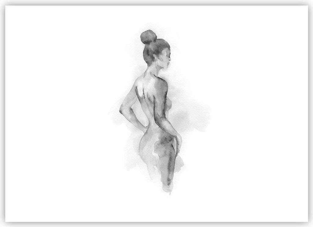 Poster - Poster ohne Rahmen - Frau Körper Stück - 70x50 cm - Wand Bild - Wanddeko - Wandbilder - Kunstposter - Wandposter - Bilder - Kunstdruck -...
