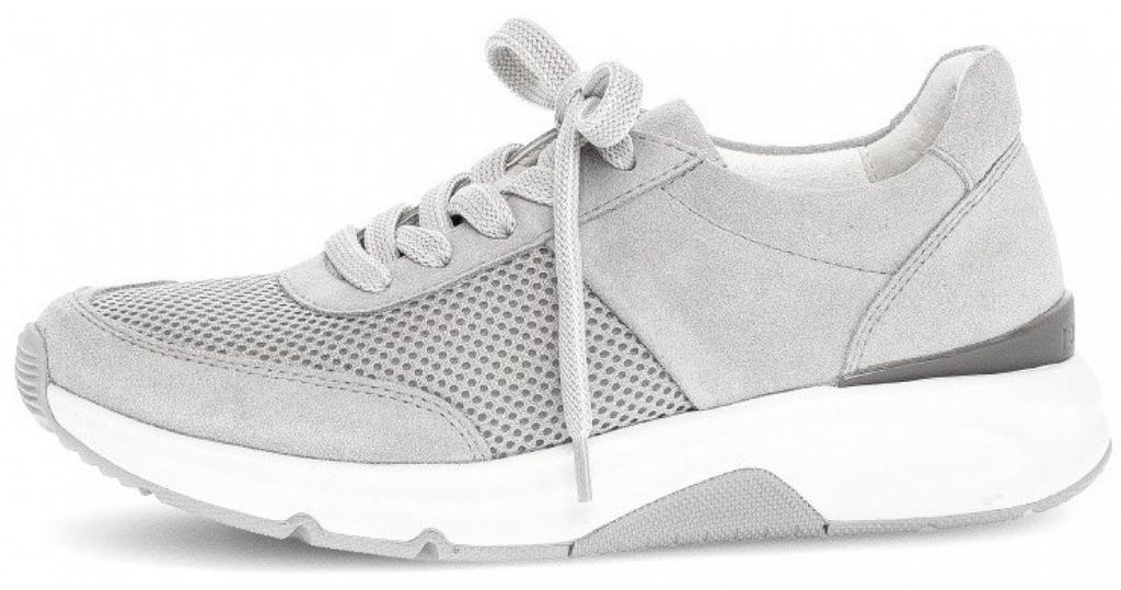 Gabor ROLLINGSOFT Damenschuhe - sportliche Schnür- Halbschuhe grau Freizeit NEU