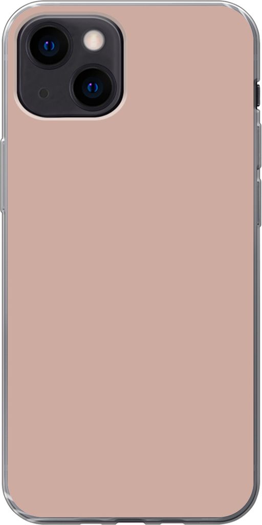 MuchoWow Handyhülle Schutzhülle Hülle für Telefoonhoesje iPhone 13 mini Rosa - Palette - Einfarbig - Einfarbig rosa Silikon Softcase Handy H...