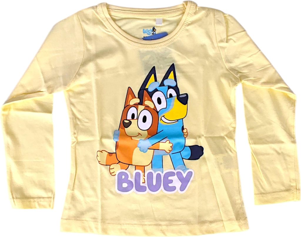 Langarmshirt Bluey & Bingo Gelb 92 cm