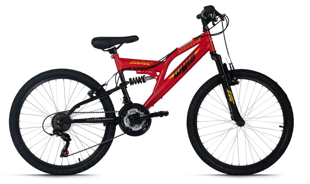 WYLD Kinder-Mountainbike Fully 24'' Zodiac 18 Gänge RH 38 cm WYLD 315K, 316K, 317K, 314K