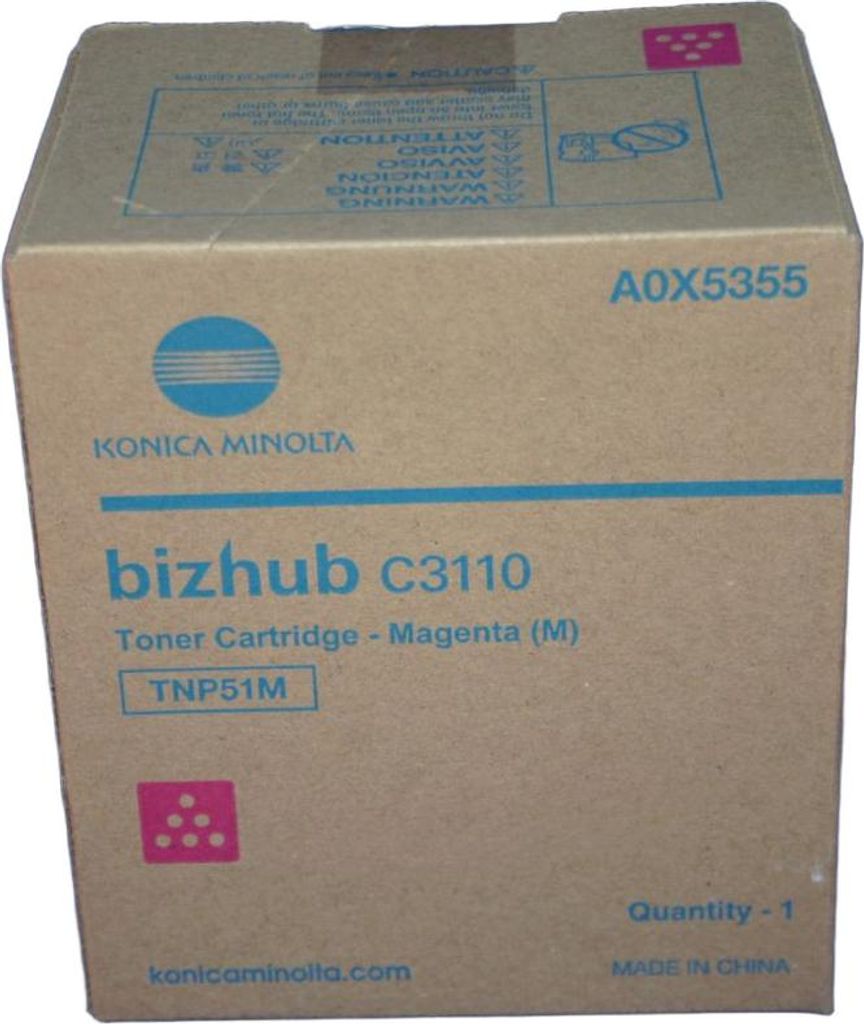 Konica Minolta TNP-51M Tonerkartusche A0X5355 Magenta für Bizhub C3110