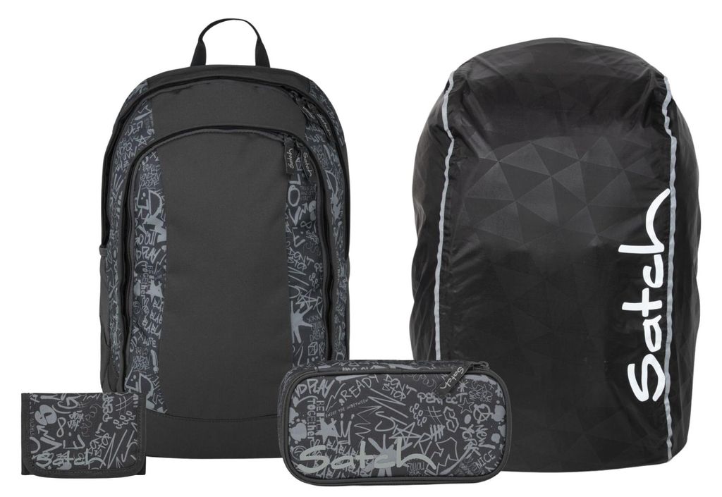 Satch, Schulrucksack-Set AIR Street Ink 4-teilig Produktbild 