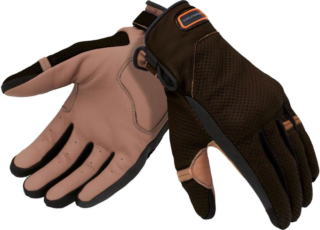 TUCANO URBANO ELISIO Sommerhandschuhe Braune Cookies aus perforiertem Leder größe XXL