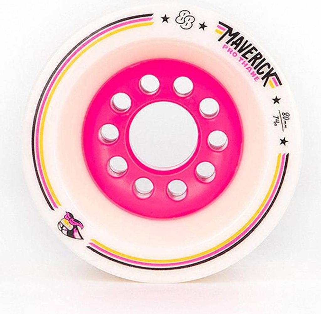 Skateboard-Räder - Maverick Pro Race - 80 mm - Schwarz - 88 Rollen