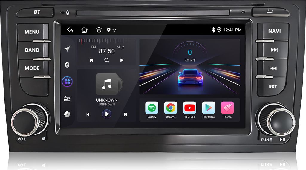 7 Zoll Andriod13 2+32 Autoradio mit Carplay Andriod Auto WIFI GPS Für Audi A6 b8 1997-2004 Autoradio DSP DAB Navi BT SWC