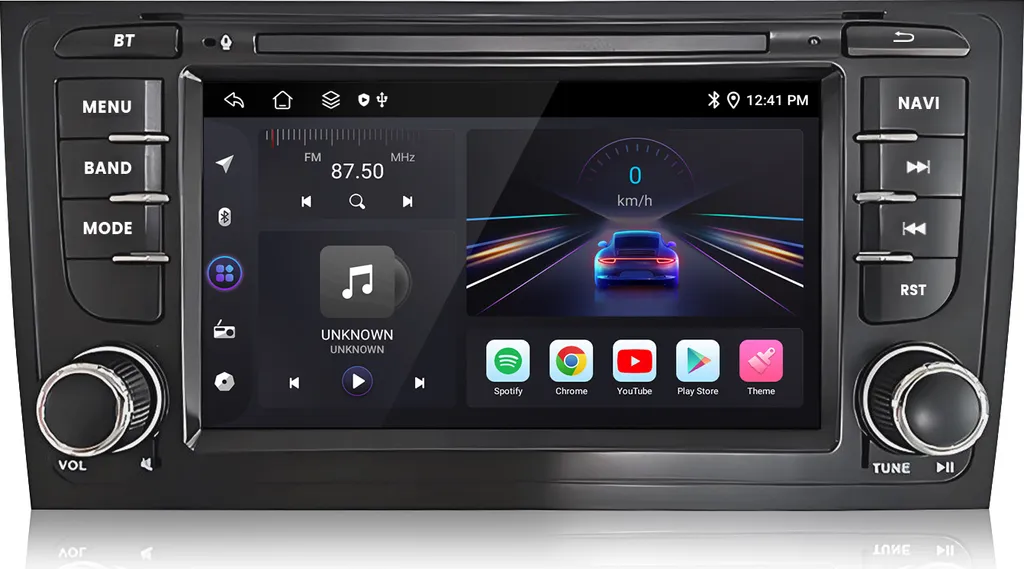 Upgrade Infotainment Audi A6 C5 97-04 Android 13 Carplay Wireless 7"