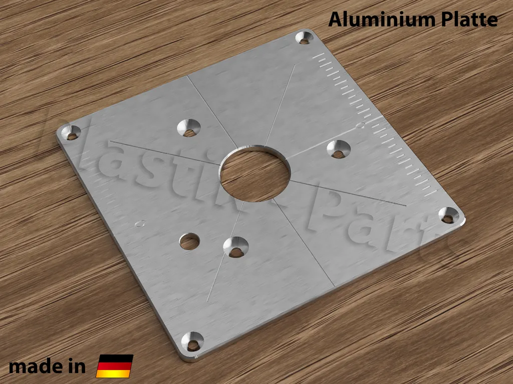 Plaque d'insertion ALU : fini les vibrations sur votre table CMT8E