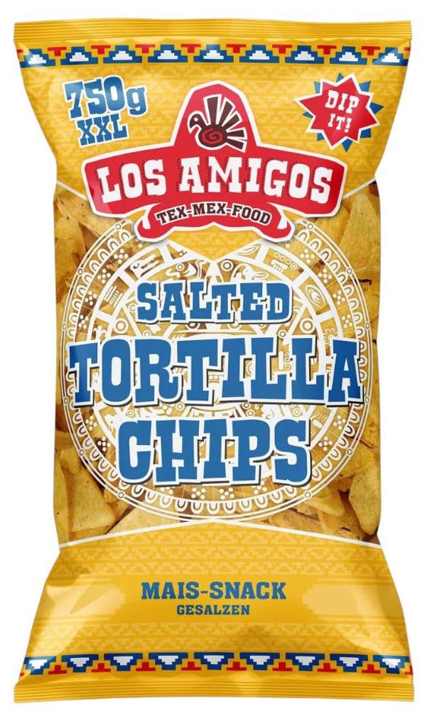 Los Amigos Salted Tortilla Chips 750g XXL Tüte – Knusprige Produktbild 
