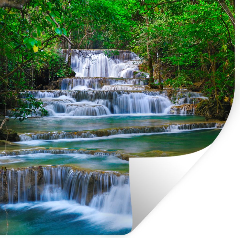 MuchoWow® Wandtattoo Wandsticker Wandaufkleber Wasserfall - Produktbild 