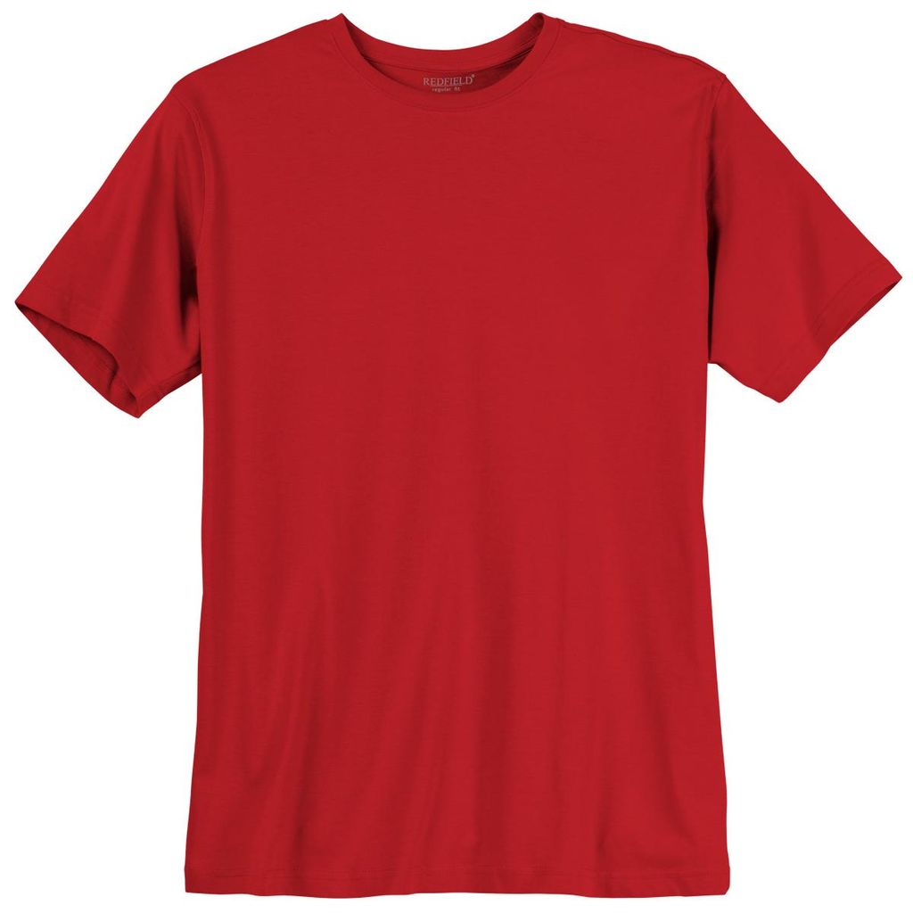 Herren Redfield T-Shirt rot Übergröße Tom Produktbild 