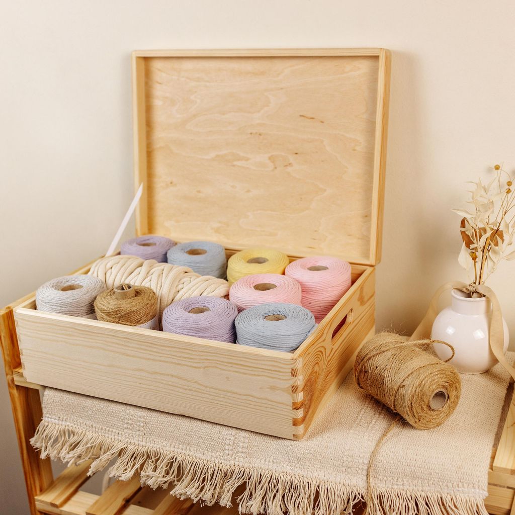 Creative Deco XL Grande Scatola in Legno | 40x30x13 cm | Immagine del prodotto 