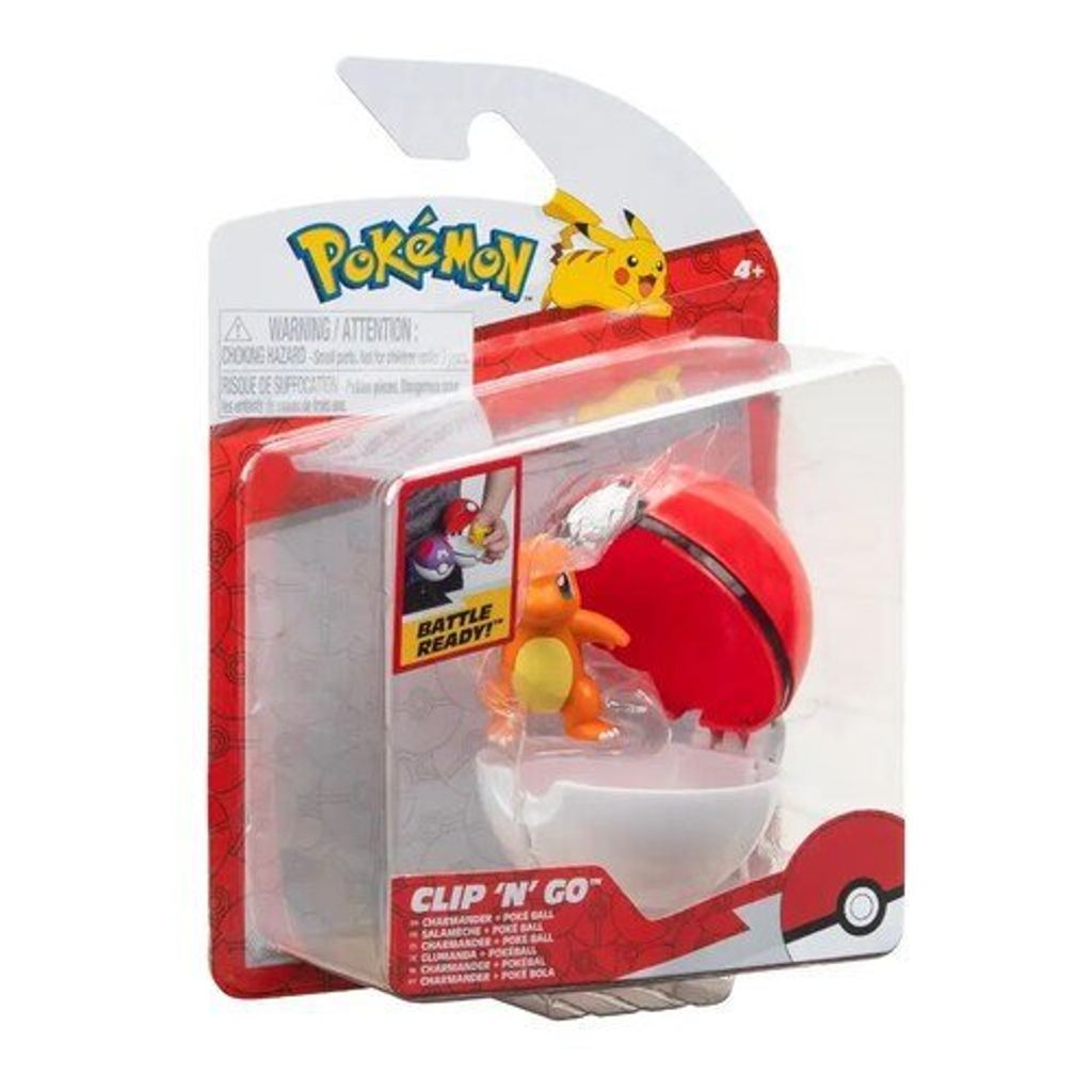 JAZWARES Pokémon - Clip N Go - Tepig & Poké Ball - Dadi E Mattoncini