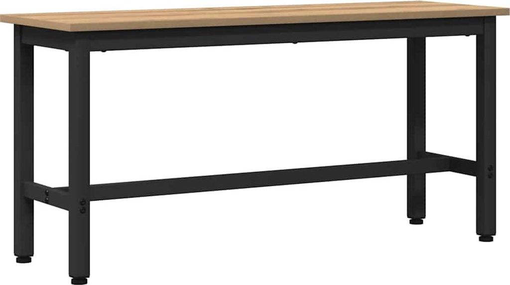 vidaXL Jedálenská lavica Artisan dub 100 x 32,5 x 48,5 cm Obrázok produktu 