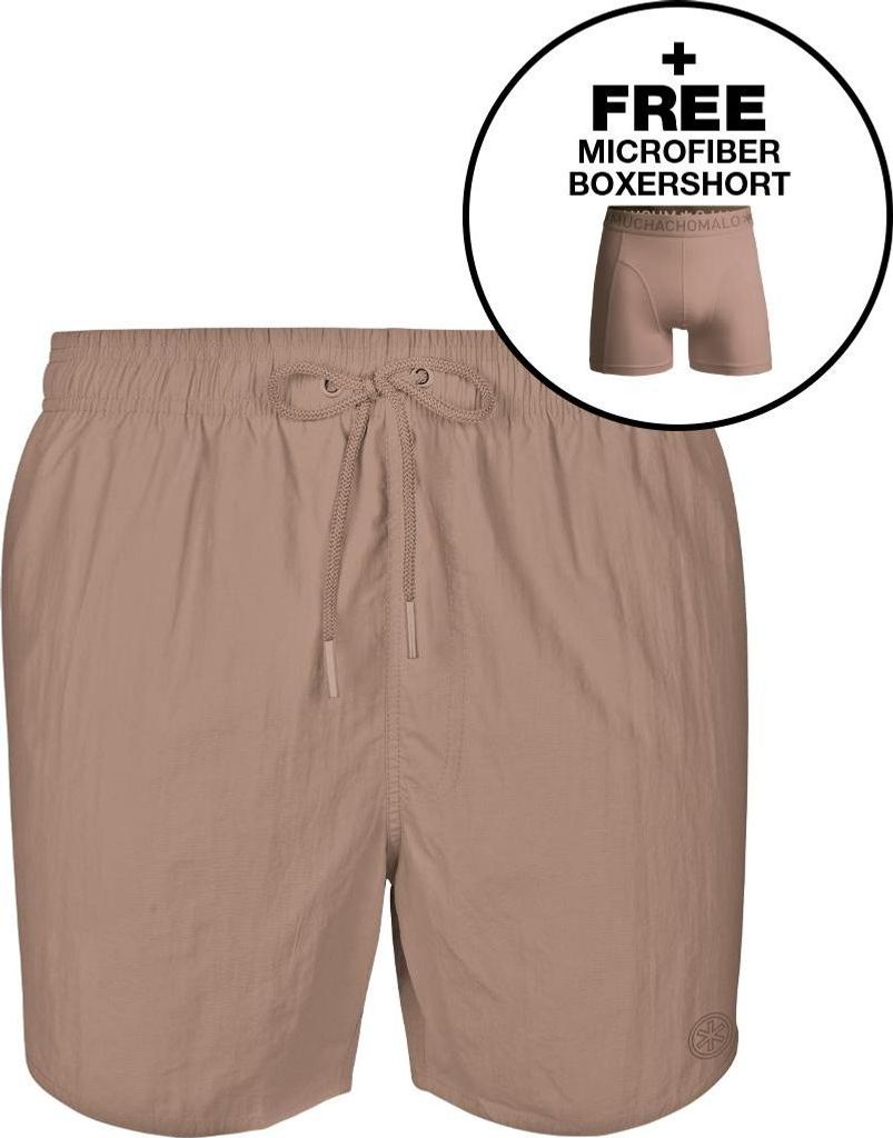 Muchachomalo Herren Badehose - 1 Stück - mit Mikrofaser Boxershort - SOLID2062-58 - S