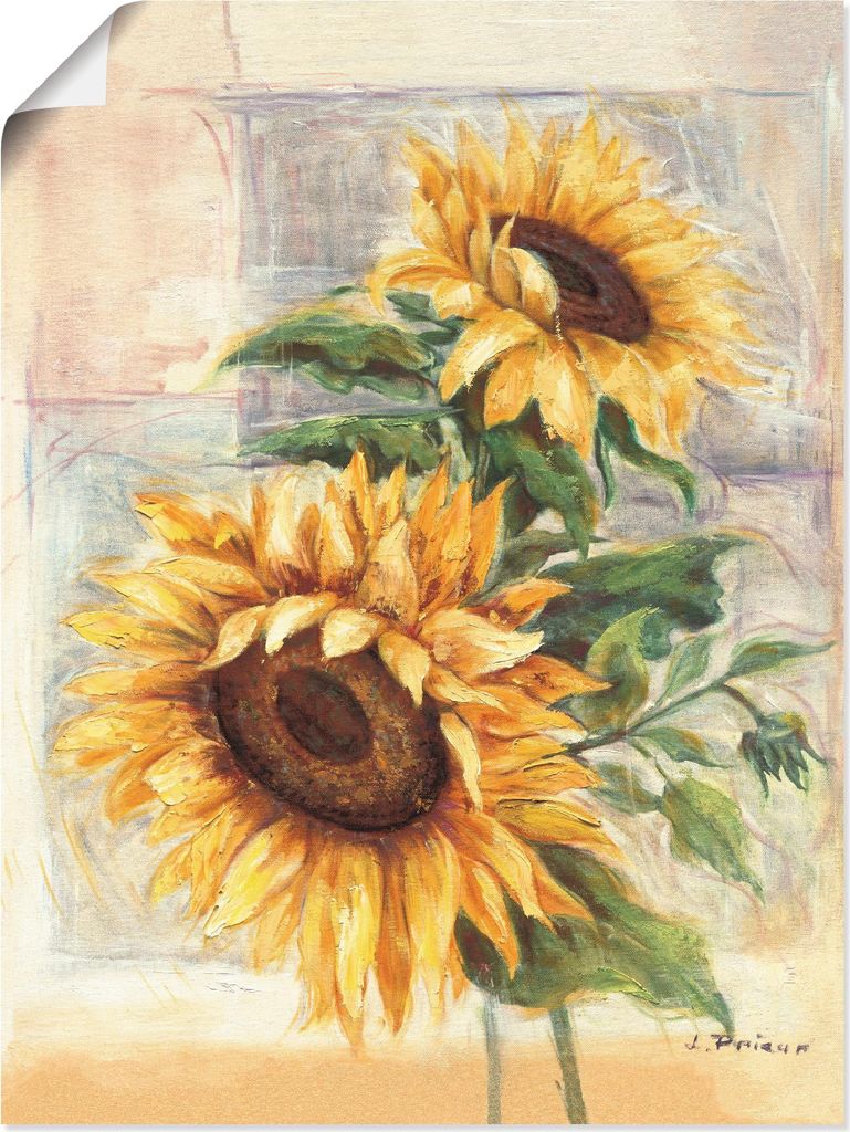 ARTland Poster Sonnenblumen II Größe: 30x40 cm