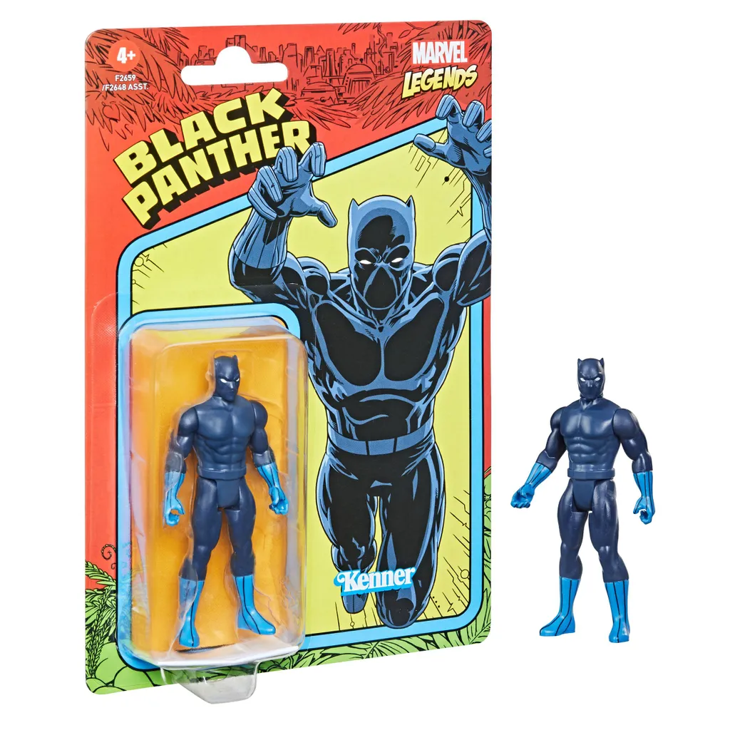 Black Panther Marvel Legends Retro : Figurine Compacte et Incassable